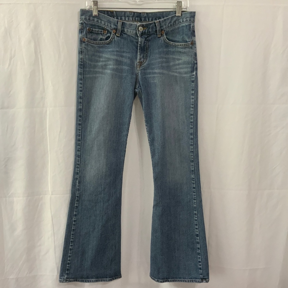 Lucky Brand Gene Montesano Blue Denim Flare Bell Stretch USA Style #81LQ070 8/29